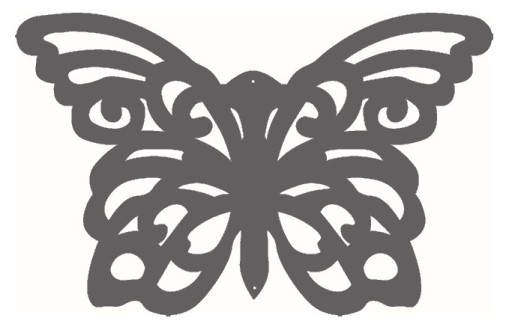 Prívesok BUTTERFLY 2 jarný dekor, žltá ažúrová dekorácia