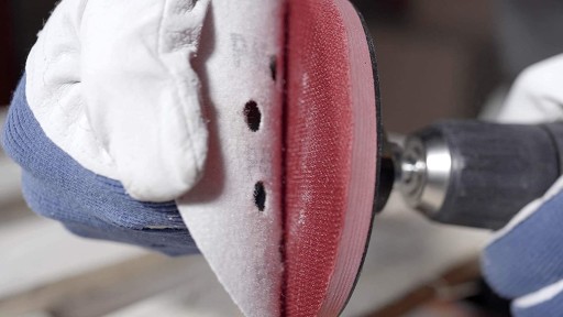 FLEXIBILNÝ KOTÚČ S VRTÁKOU BRÚSKY NA VELCRO 125