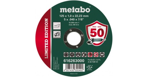 Kovový rezací kotúč 125/22,23x1,0 mm INOX Metabo Novorapid 616263000