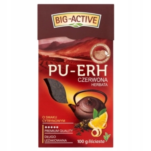 PU-ERH citrón BIG ACTIVE červený sypaný čaj 100g