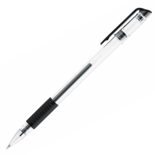 Gélové pero Taurus 0,5 mm 9022a čierne gumené viečko