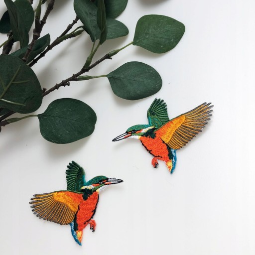 TERMO nažehľovačka Kingfishers Birds 2 ks