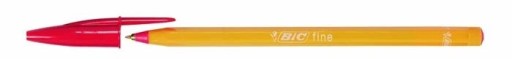 BiC oranžové červené pero