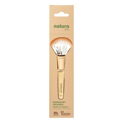 Natura Eco bambusová kefka na prášok 01