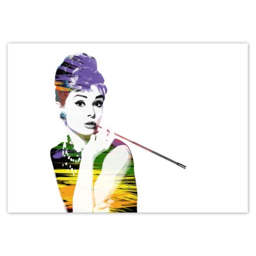 Samolepky A5 LEVEL Audrey Hepburn Cigarillo