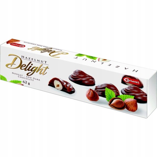 1x62g CARLETTI Lieskový oriešok v čokoláde