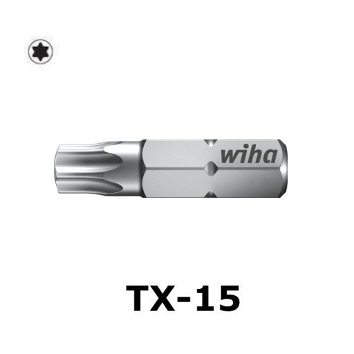Hrot bitov Wiha tx 15 Torx t55 x 25 mm magnetický