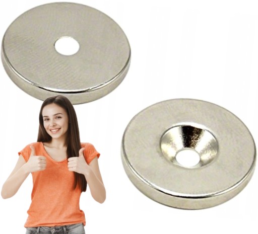 NEODYMOVÝ MAGNET 20x7/3,5x3 mm NA SKRUTKU ks.