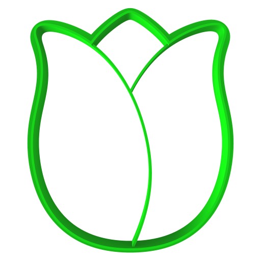 VEĽKONOČNÁ forma Vykrajovačka na perníky EASTER Flower Tulip 8cm