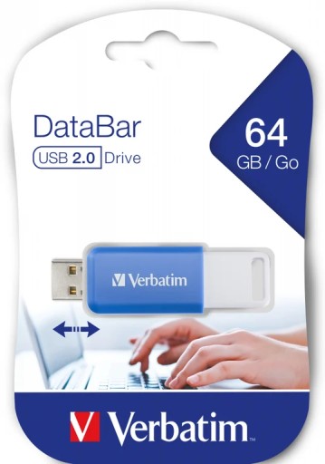 Závesný disk Verbatim DataBar 64 GB USB 2.0 Blue