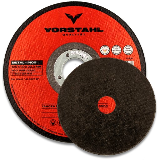 Oceľový rezací kotúč 125 x 1,0 x 22,2 VORSTAHL INOX GLOBAL