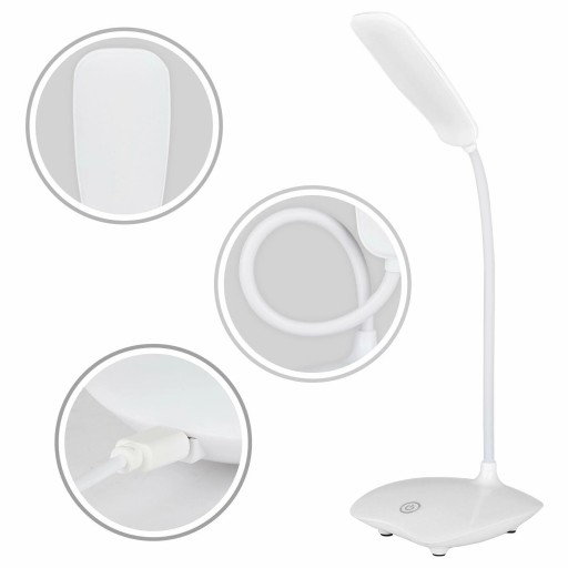 LED NOČNÁ LAMPA DO ŠKOLY 3 REŽIMY NA BATÉRIU BEZDRÔTOVÉ USB