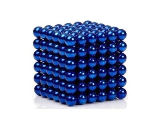Neodymová magnetická gulička 5mm modrá 1 ks.