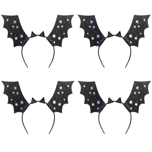 Halloweenska čelenka Bat - čierna
