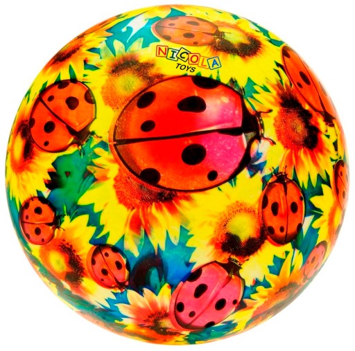 VEĽKÁ 24cm FAREBNÁ GUMOVÁ HRANÁ LOPTA 4130