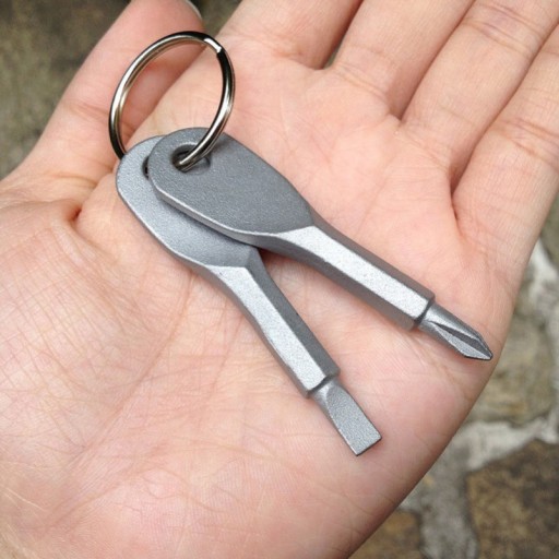MINI SKRUTKOVAČ KĽÚČOVKA EDC PLOCHÝ KRÍŽOVÝ PRÍvesok