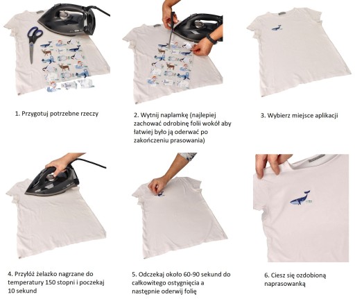Nažehľovacie poťahy na detské tričká Weekend Thermo Sticker Set