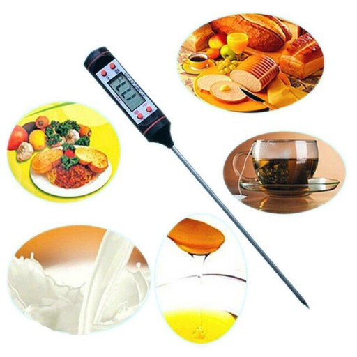 DIGITÁLNY KUCHYNSKÝ TEPLOMER NA MÄSO, REZANÉ VÍNO, LCD SONDA -50°C - 300°C