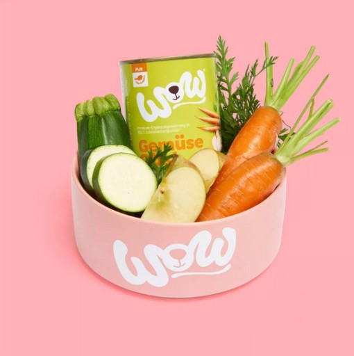 WOW Gemüse Obst zeleninové a ovocné krmivo pre psov 400g