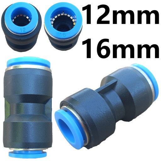 Pneumatický redukčný zásuvný konektor 16 - 12mm PG 16-12