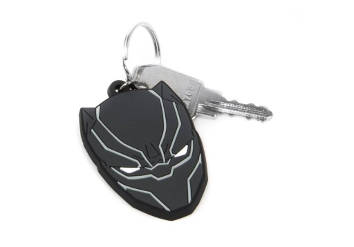 Gumová kľúčenka Black Panther