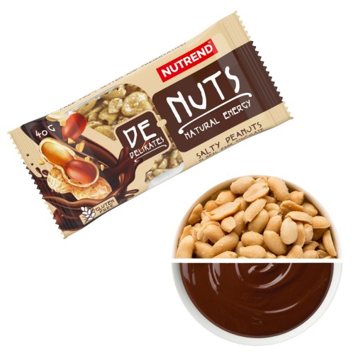 KETO BATON DENUTS 40g SLANÉ ORIEŠKY VLÁKNINA S VYSOKÝM PROTEÍNOVOM BEZLEPKU