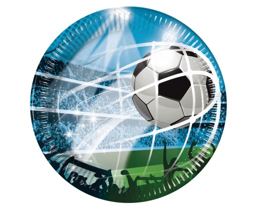 Papierové taniere Futbal 20 cm 8 ks.