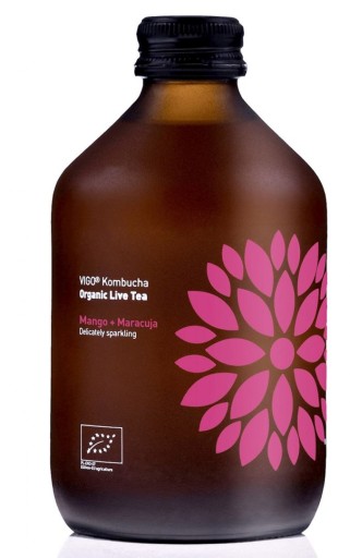 KOMBUCHA S MANGOM A MUČENOU, BEZLEPKOVÁ BIO 330 m