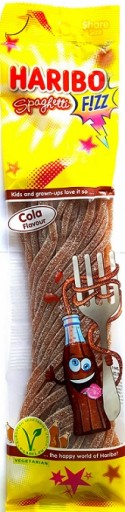 Haribo Špagety želé fazuľky Sour cola ochutené želé 200 g