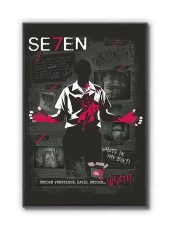 Plagát z filmu Seven Warner Bros. Se7En 61x91,5 cm