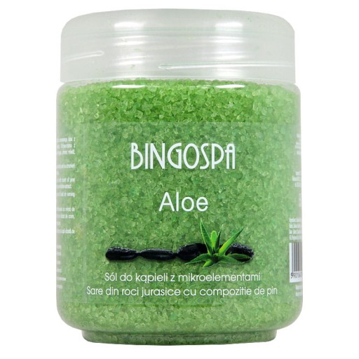 BINGOSPA - Kúpeľová soľ s aloe - 550g