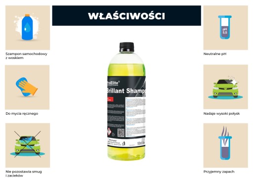 ProElite Brillant Shampoo 1 L - Šampón s voskom