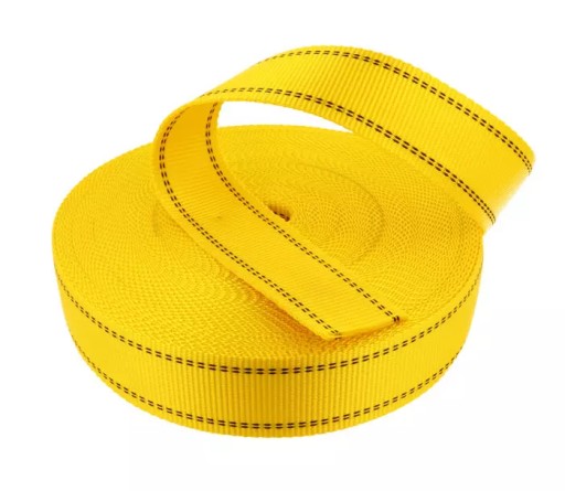 Polyesterová páska 45 mm žltý bezpečnostný postroj