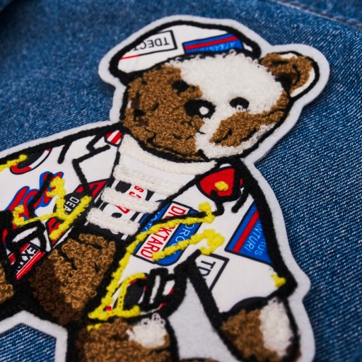 Nášivka BEAR na šitie, veľká nášivka, 20 cm