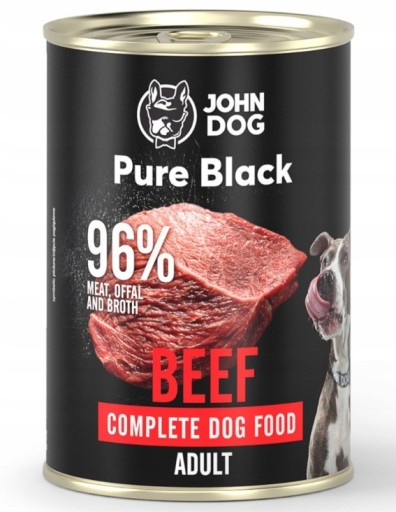 John Dog Pure Black beef 400g MONO-PROTEÍNOVÉ KRMIVO PRE PSY