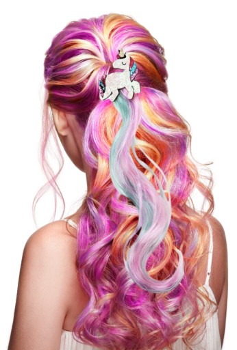 Klip-in predlžovače MEGADIDI RAINBOW HAIR UNICORN