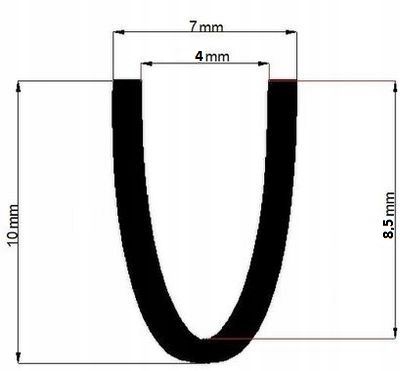 Ochrana nárazníka pre okraj plechu, 3mm chróm