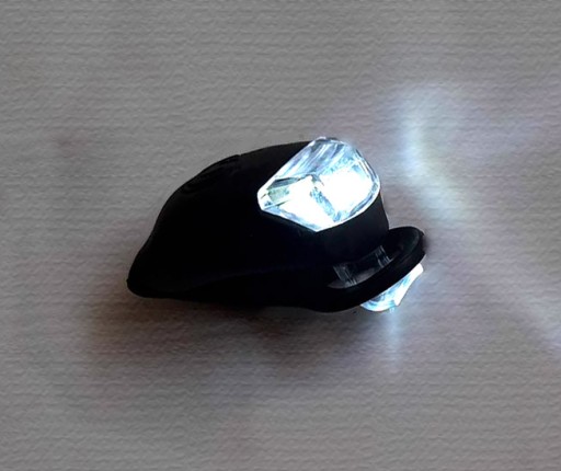 LED svietidlo na bicykel zo silikónovej gumy svetlo na bicykel čierne