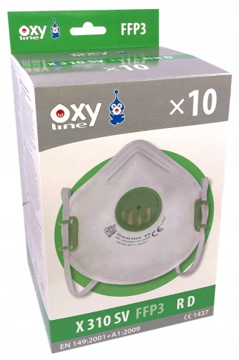 Protiprachová polomaska X310 V FFP2 NO