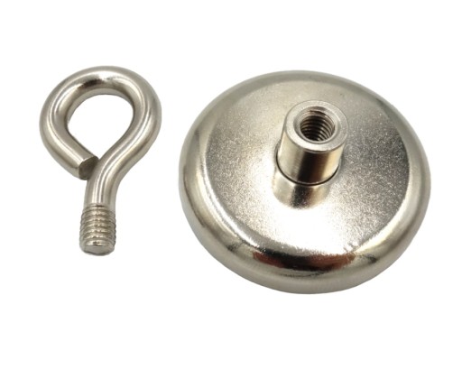 Neodymový magnet 42x8 mm 50kg s držiakom EAR