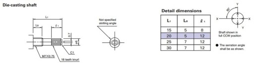 ALPS RK163 STEREO LOGO 100KAX2 POTENCIOMETER