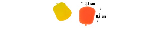 Umelá plávajúca kukurica žltá oranžová 20 ks