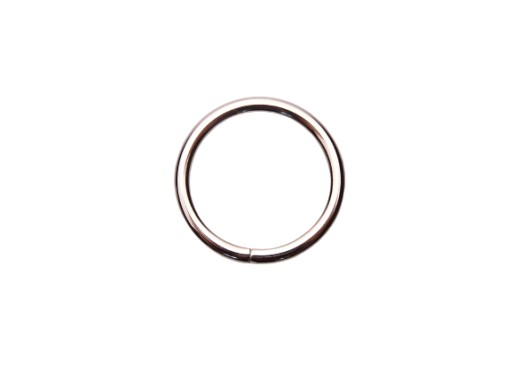 Koženkový prsteň na opasok 30 / 4 mm strieborný 10 ks