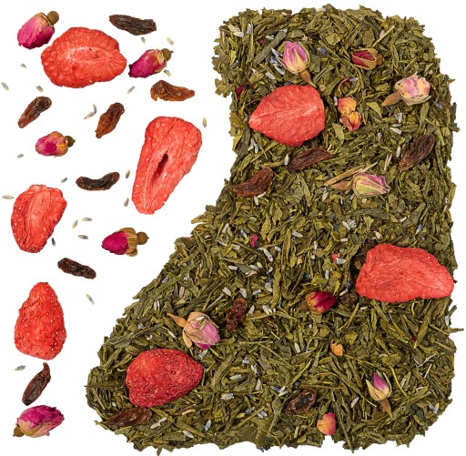 Sencha zelený čaj JAHODY V ŠAMPANSKOM 50g