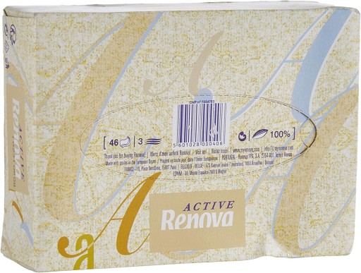 Renova Active mini vysúvacie obrúsky, 46 kusov