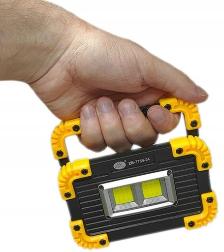 COB LAMPA NABÍJACIA baterka HALOPAK USB STROBOSCOPE