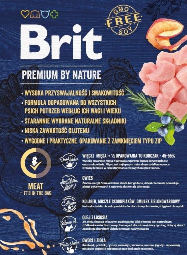 Brit Premium By Nature Junior Medium 1kg Shih Tzu
