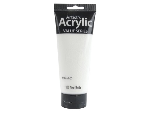 Biela akrylová farba 200ml Phoenix 103 zinkovo biela