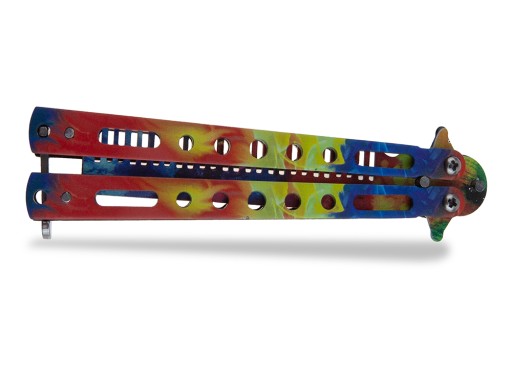 Tréningový motýľový nôž TUPÝ HREBEŇ BALISONG CS:GO DARČEK NA TRÉNING