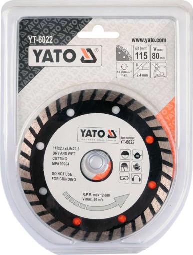 DIAMANTOVÝ DISKOVÝ TURBO SEGMENT BETÓNOVÁ KOCKA 115mm